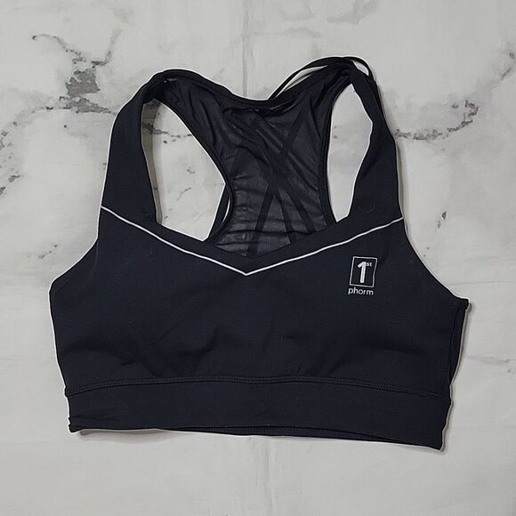 1st Phorm Black Sports Bra - Picture 1 of 3